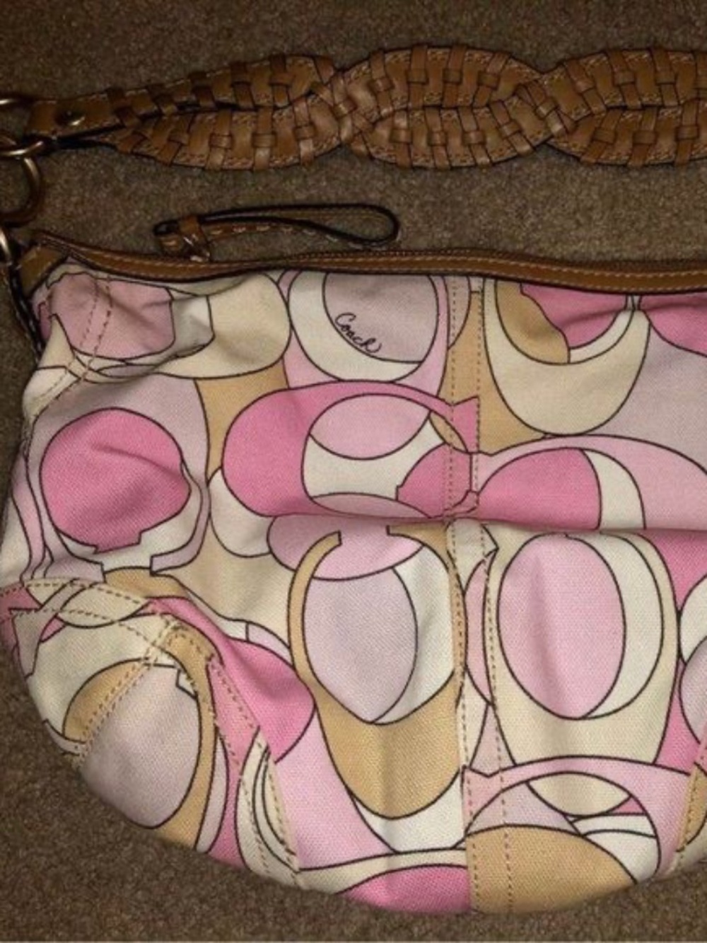 Y2K pink coach bag